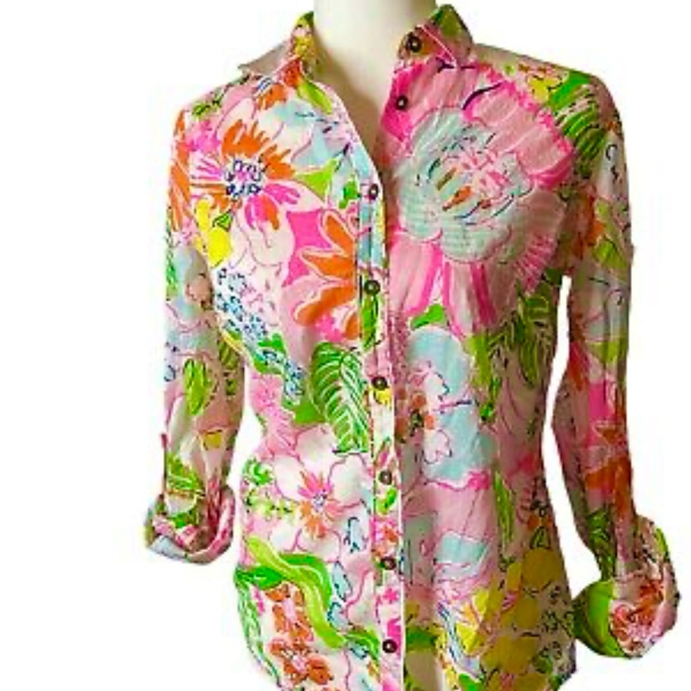 Lilly Pulitzer collab w target . Bright colors, long sleeve